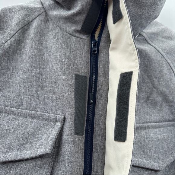 Tommy Hilfiger Men's Gray TH Storm Water Resistant Field Down Jacket Size L - Picture 7 of 14